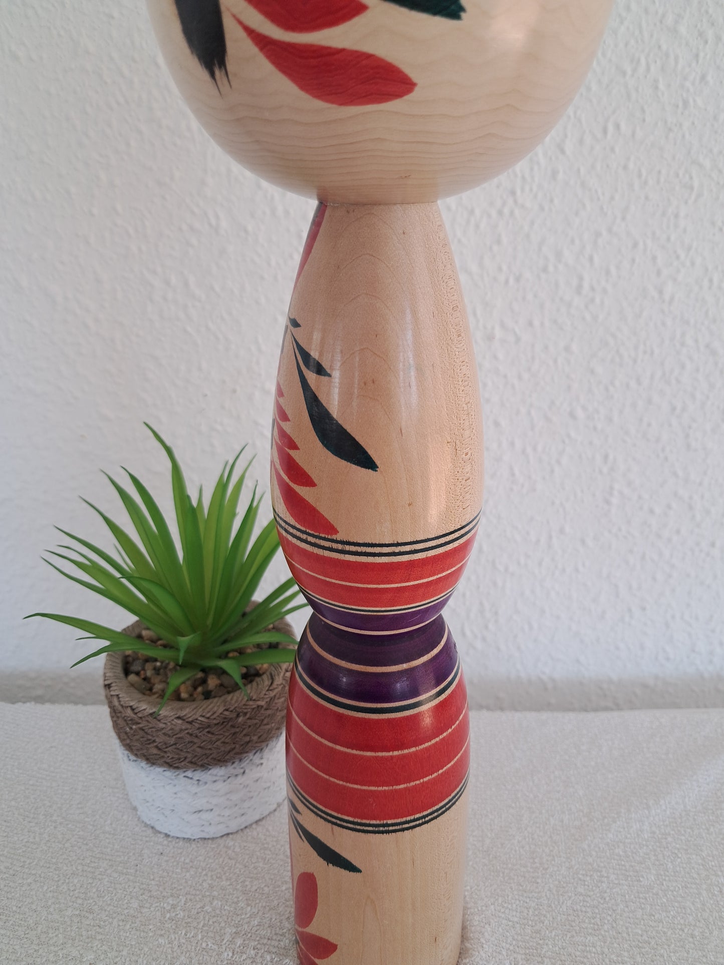 Vintage big Yajiro kokeshi made by Takazawa Noriichi (1941～)