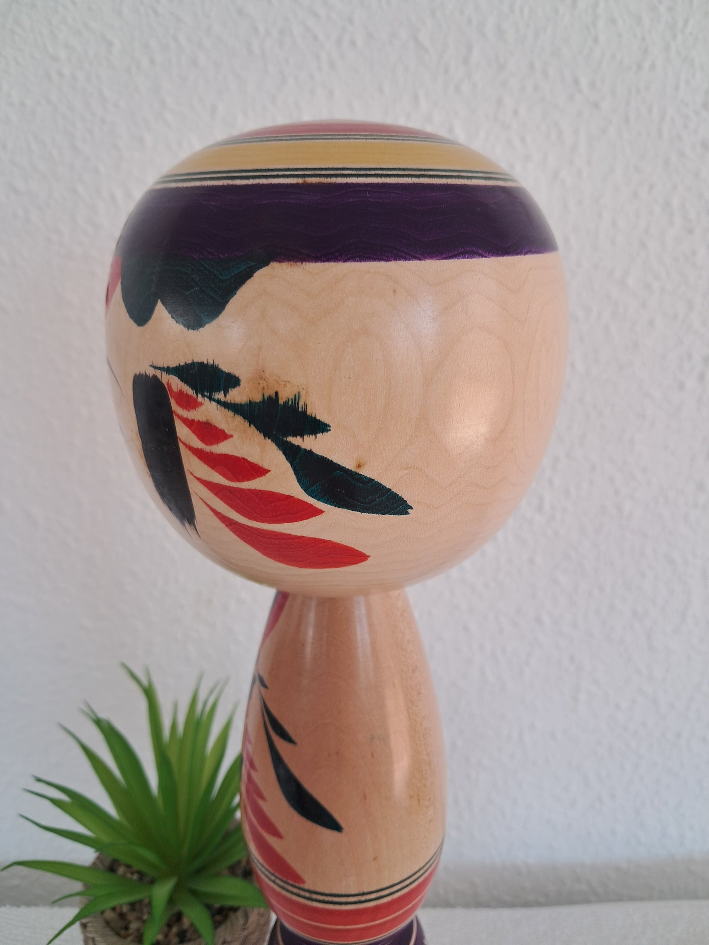 Vintage big Yajiro kokeshi made by Takazawa Noriichi (1941～)