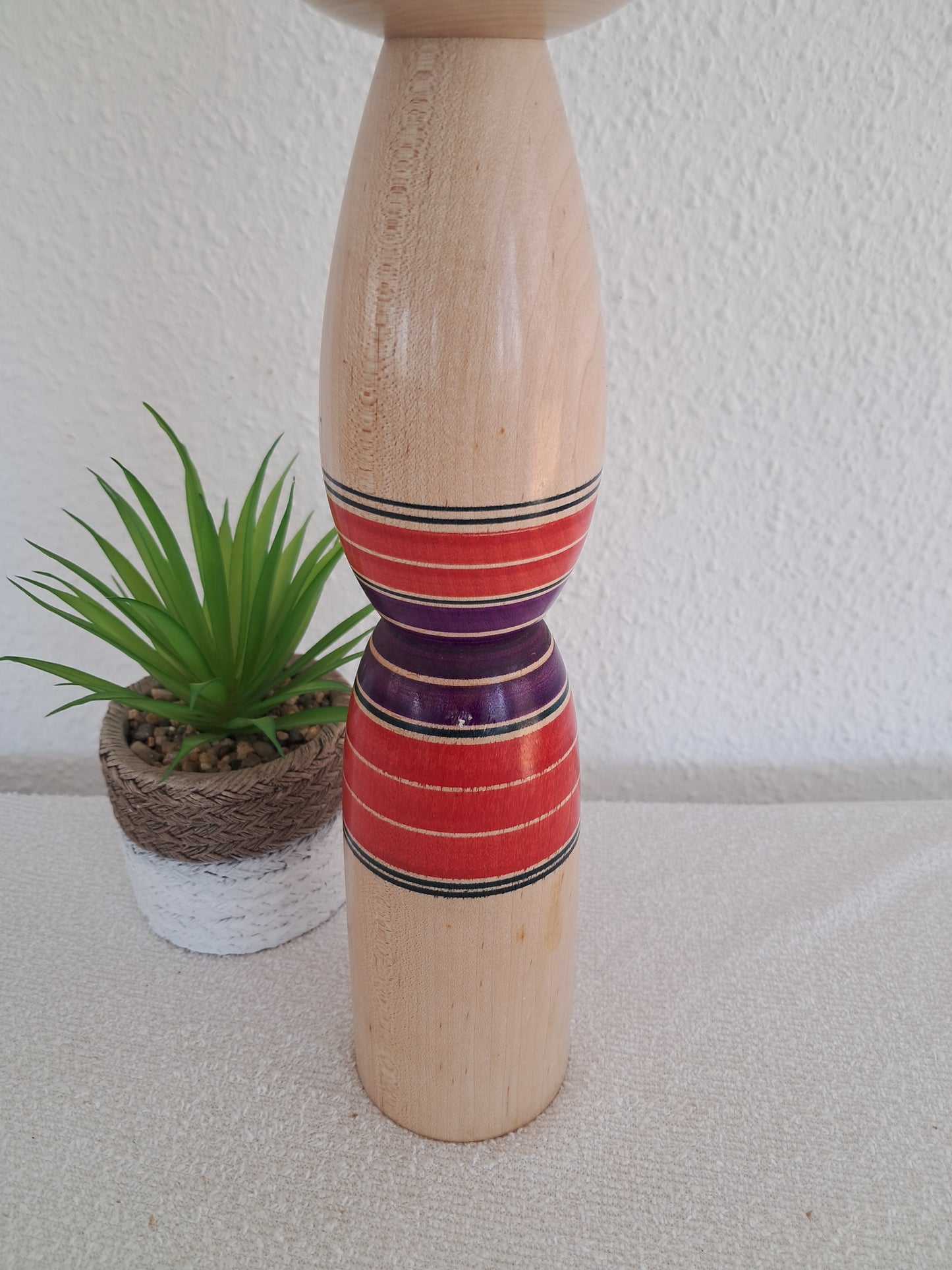 Vintage big Yajiro kokeshi made by Takazawa Noriichi (1941～)