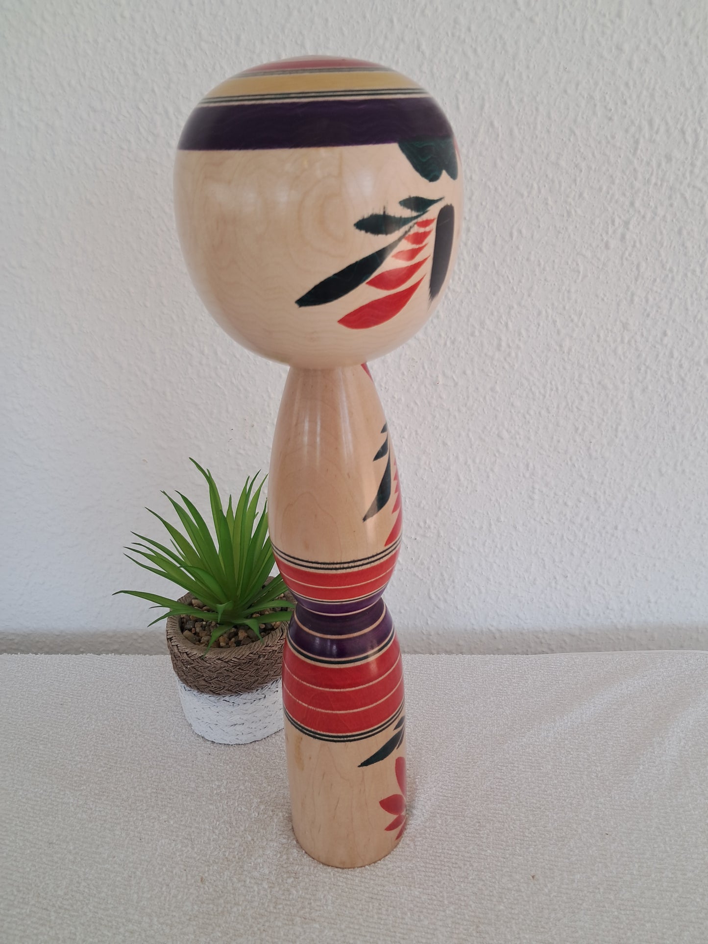 Vintage big Yajiro kokeshi made by Takazawa Noriichi (1941～)