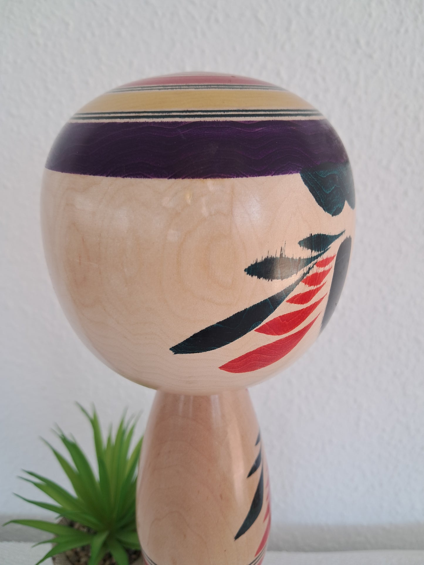 Vintage big Yajiro kokeshi made by Takazawa Noriichi (1941～)