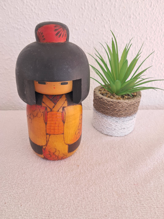 Vintage Gumma Kokeshi by Fumio Tomidokoro (1948-)