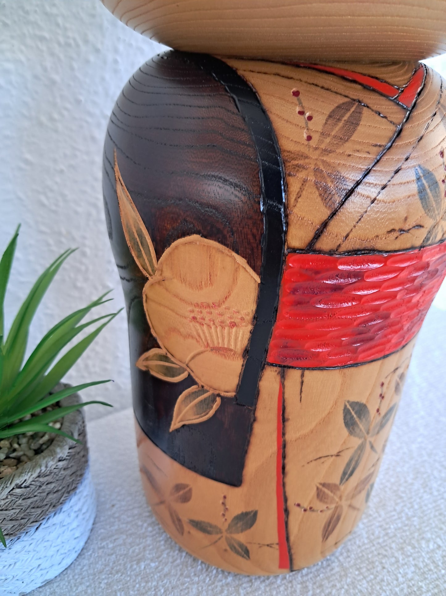 Exclusive Sosaku kokeshi made by Kishi Sadao(1932-1998) - With original box!