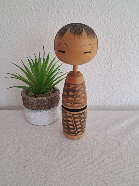 Vintage Sosaku kokeshi made by Katase Kahei  (1922-2015)