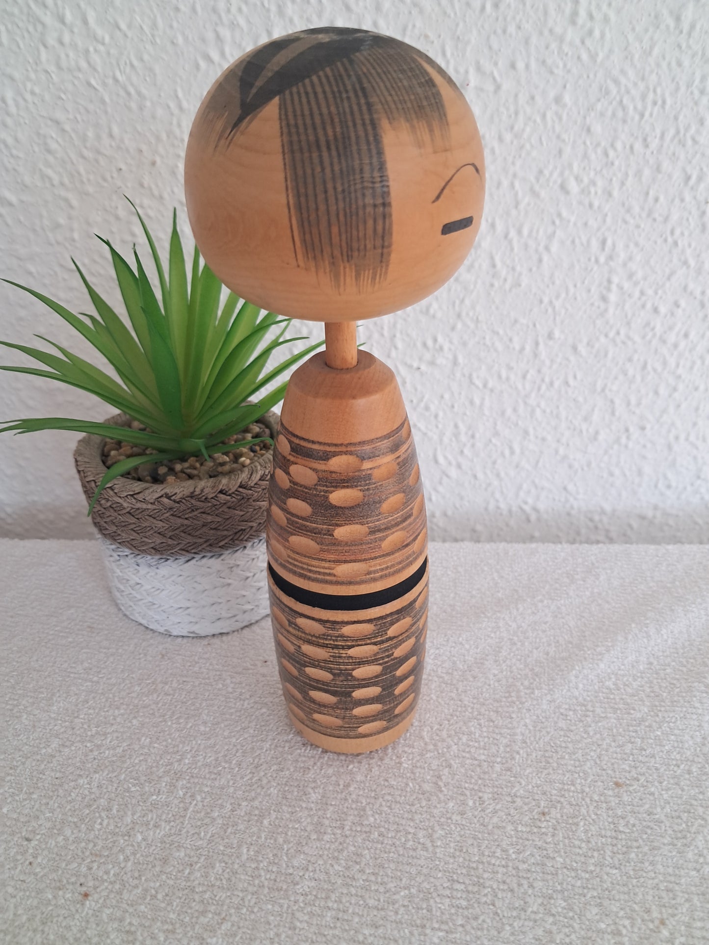 Vintage Sosaku kokeshi made by Katase Kahei  (1922-2015)