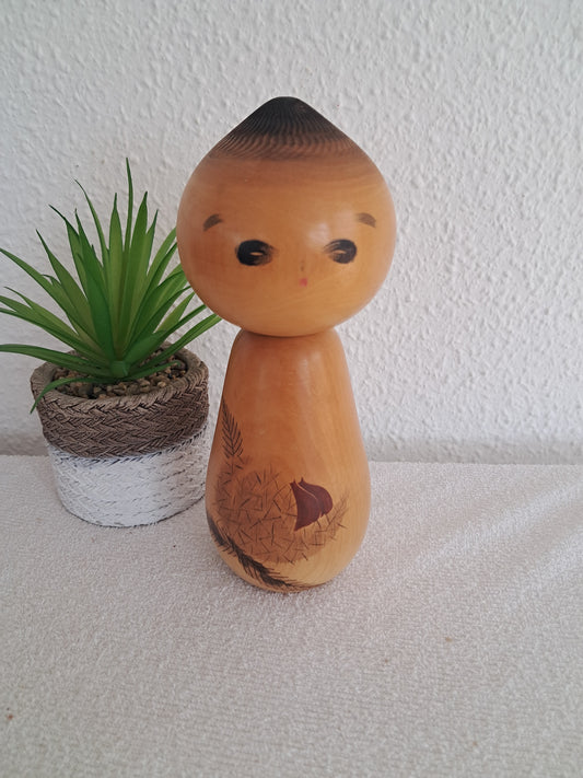 Rare Vintage Sosaku Kokeshi by Watanabe Masao (1917-2007)