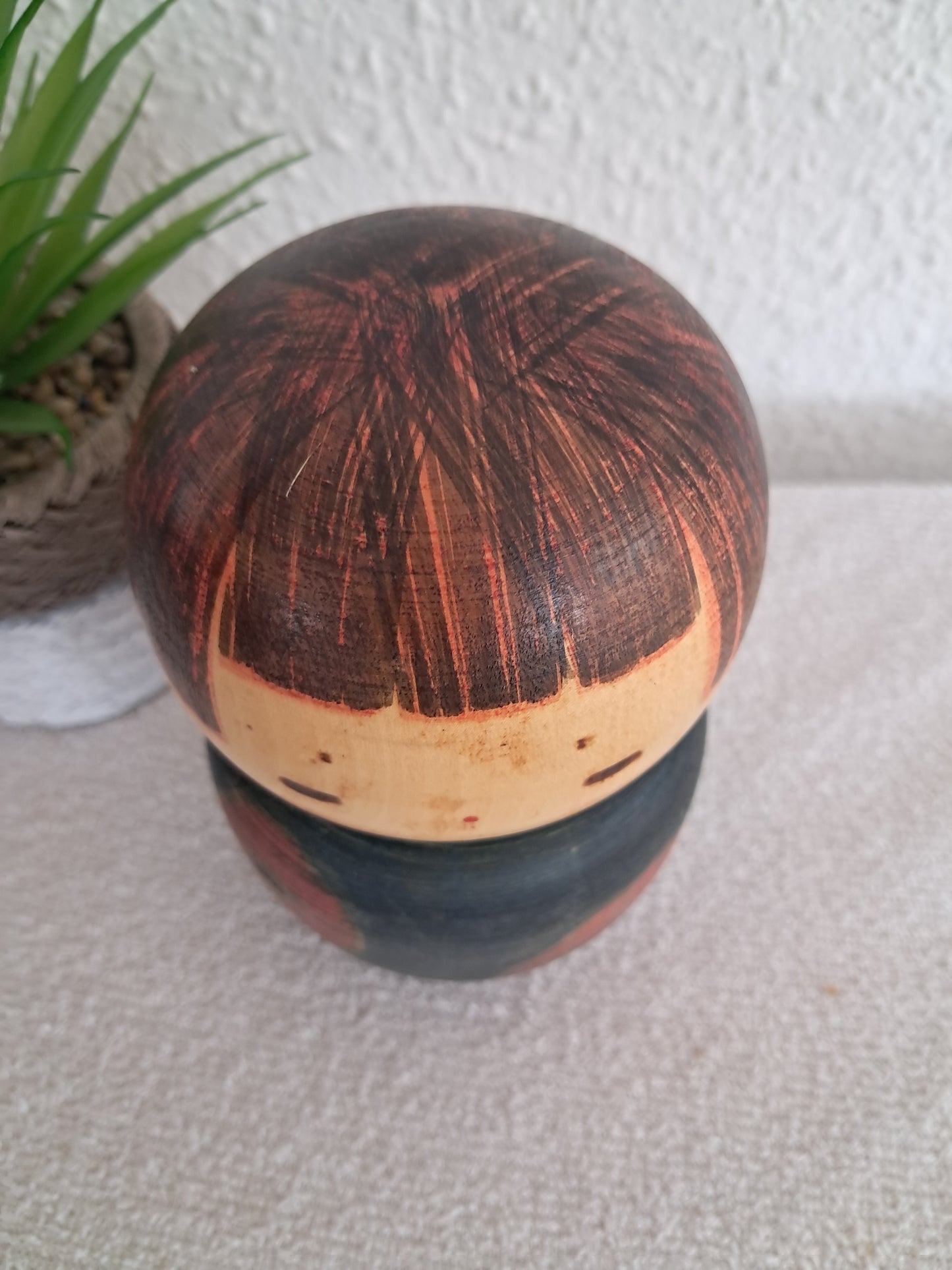 Exclusive Sosaku kokeshi made by Sanpei Yamanaka (1926-2012)