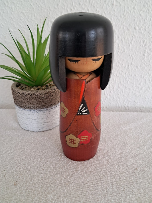 Vintage Gumma Kokeshi made by Miyagawa Kunio (1933-)