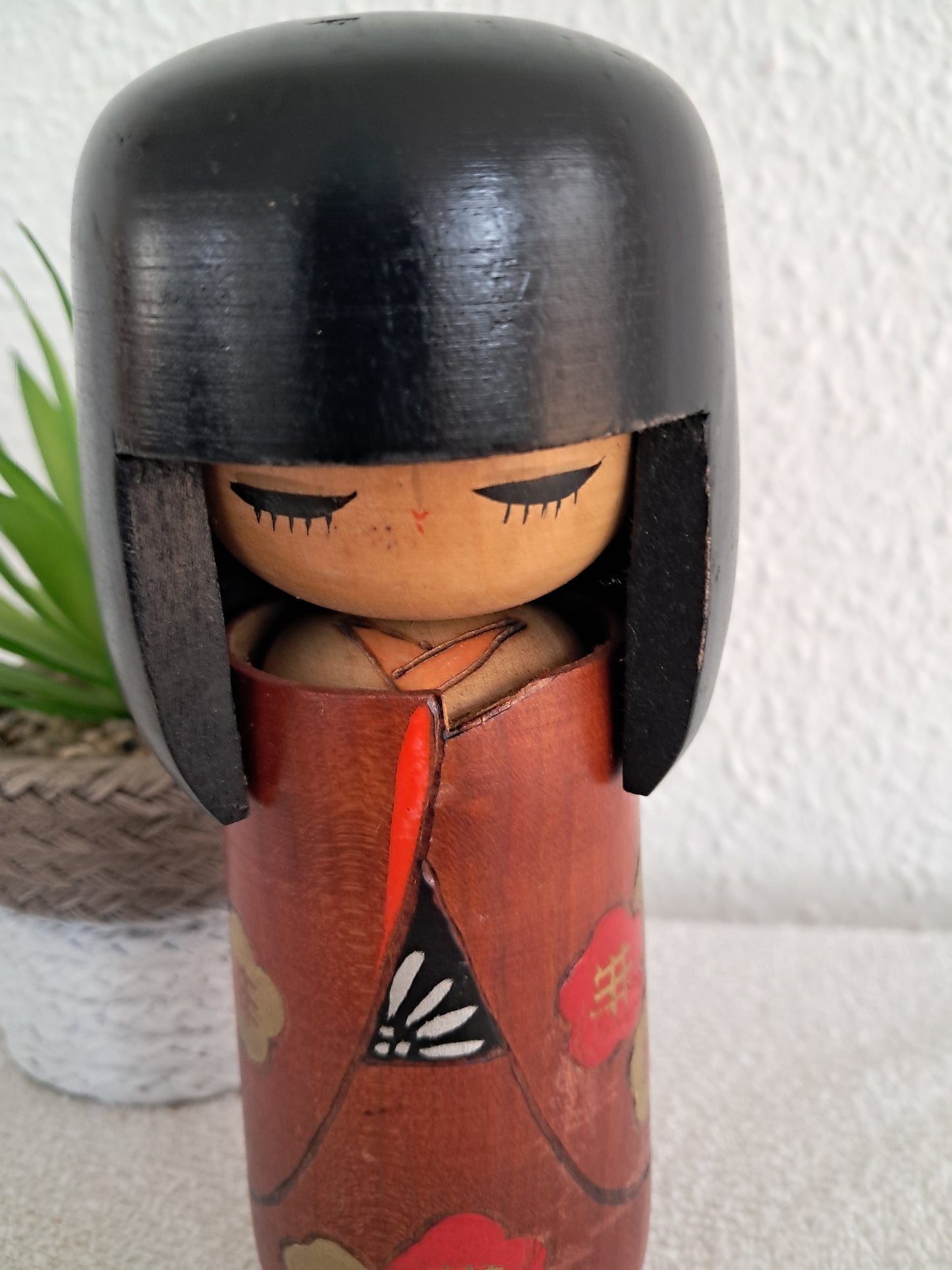 Vintage Gumma Kokeshi made by Miyagawa Kunio (1933-)