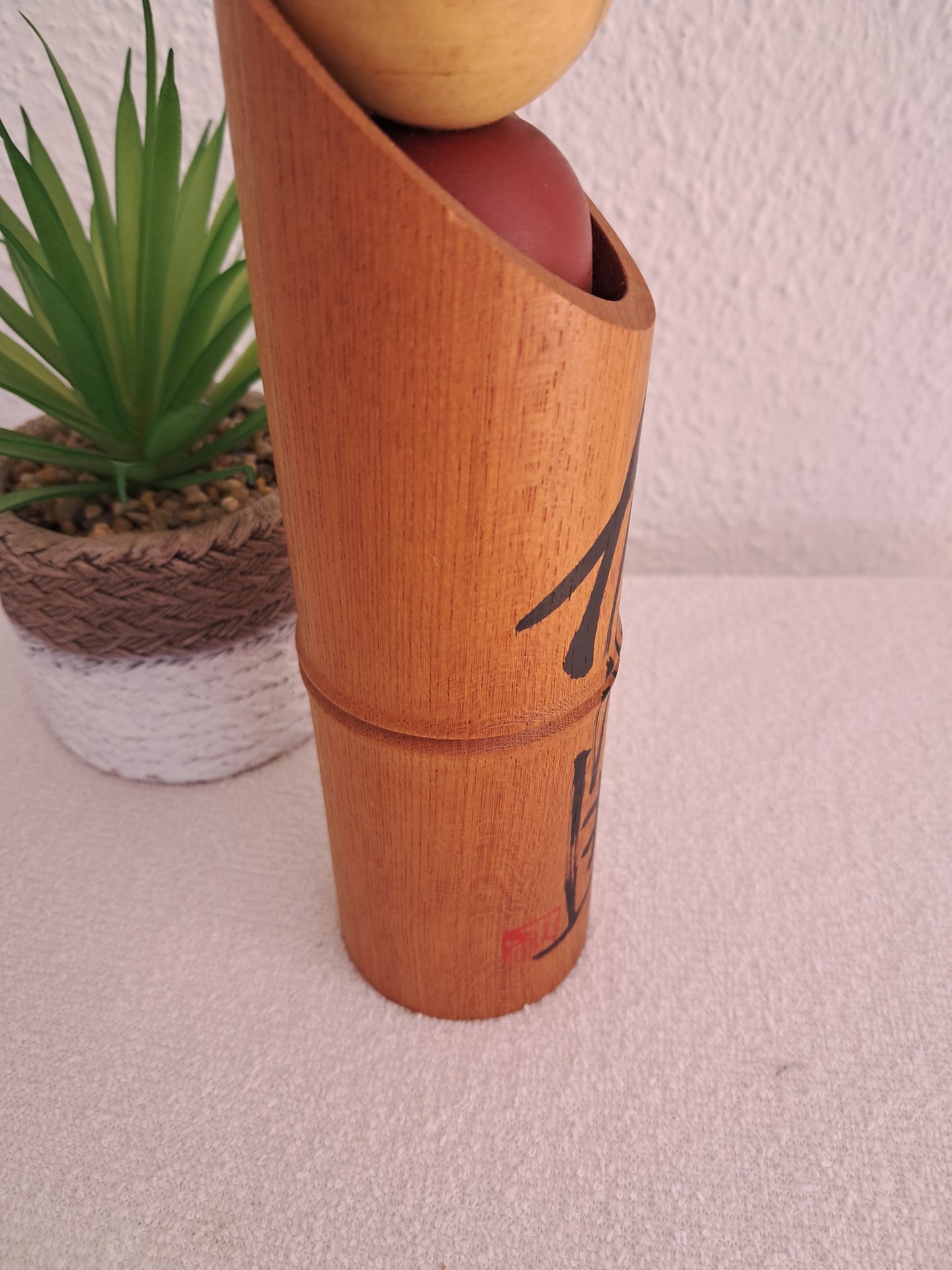 Exclusive Vintage Kokeshi By Shozan Shido (1932-1995) With original box.