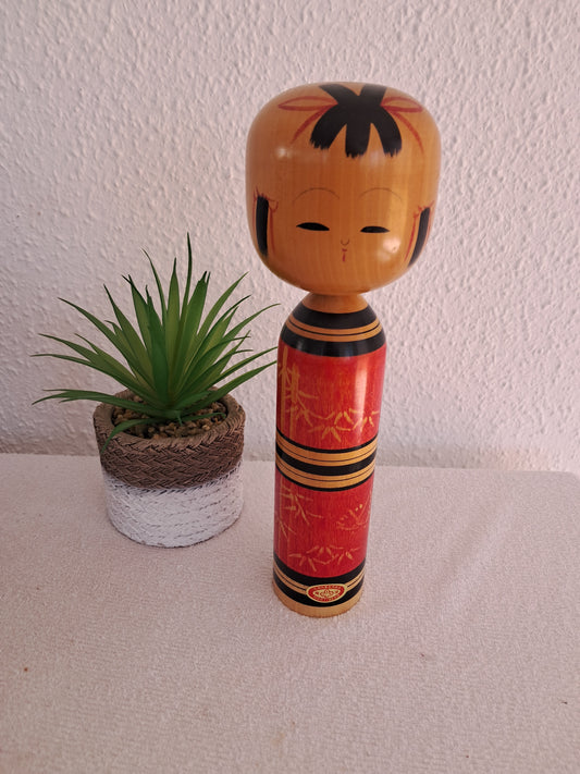 Vintage traditional kokeshi by Kawamura Shoji