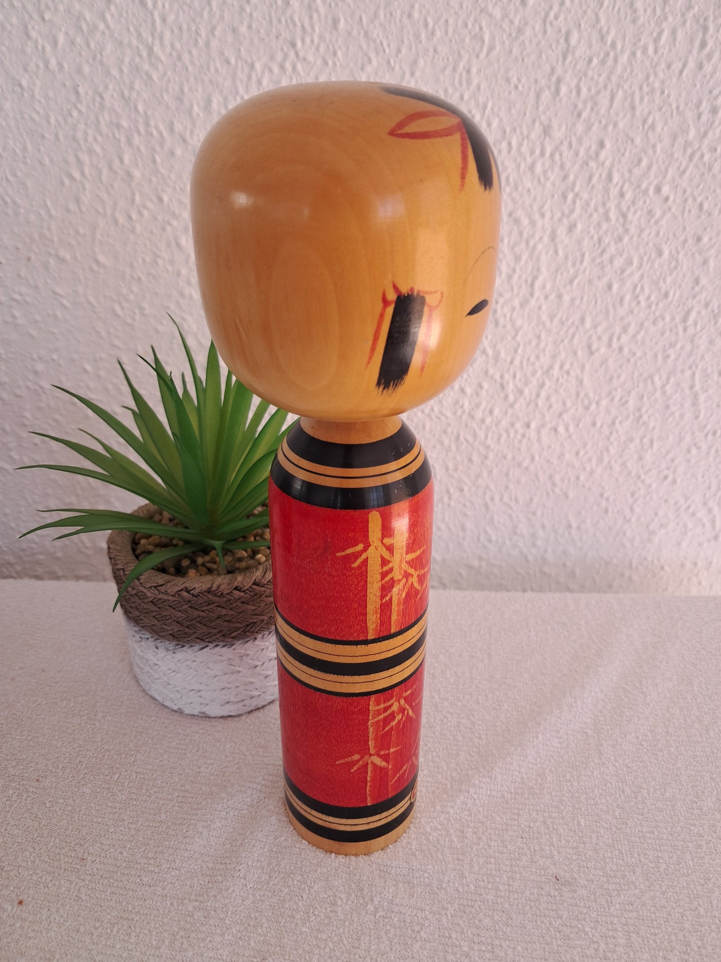 Vintage traditional kokeshi by Kawamura Shoji