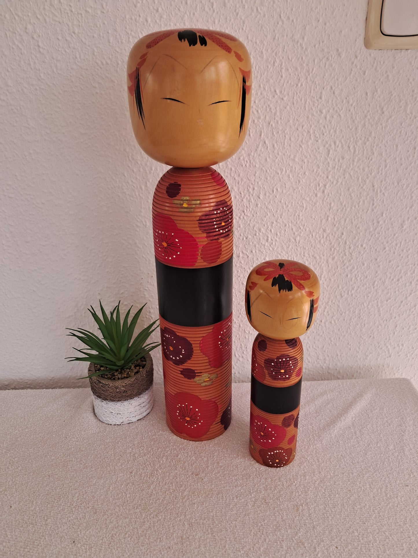 Exclusive Pair of Vintage Creative Kokeshi By Takahashi Akinori (1957 - )