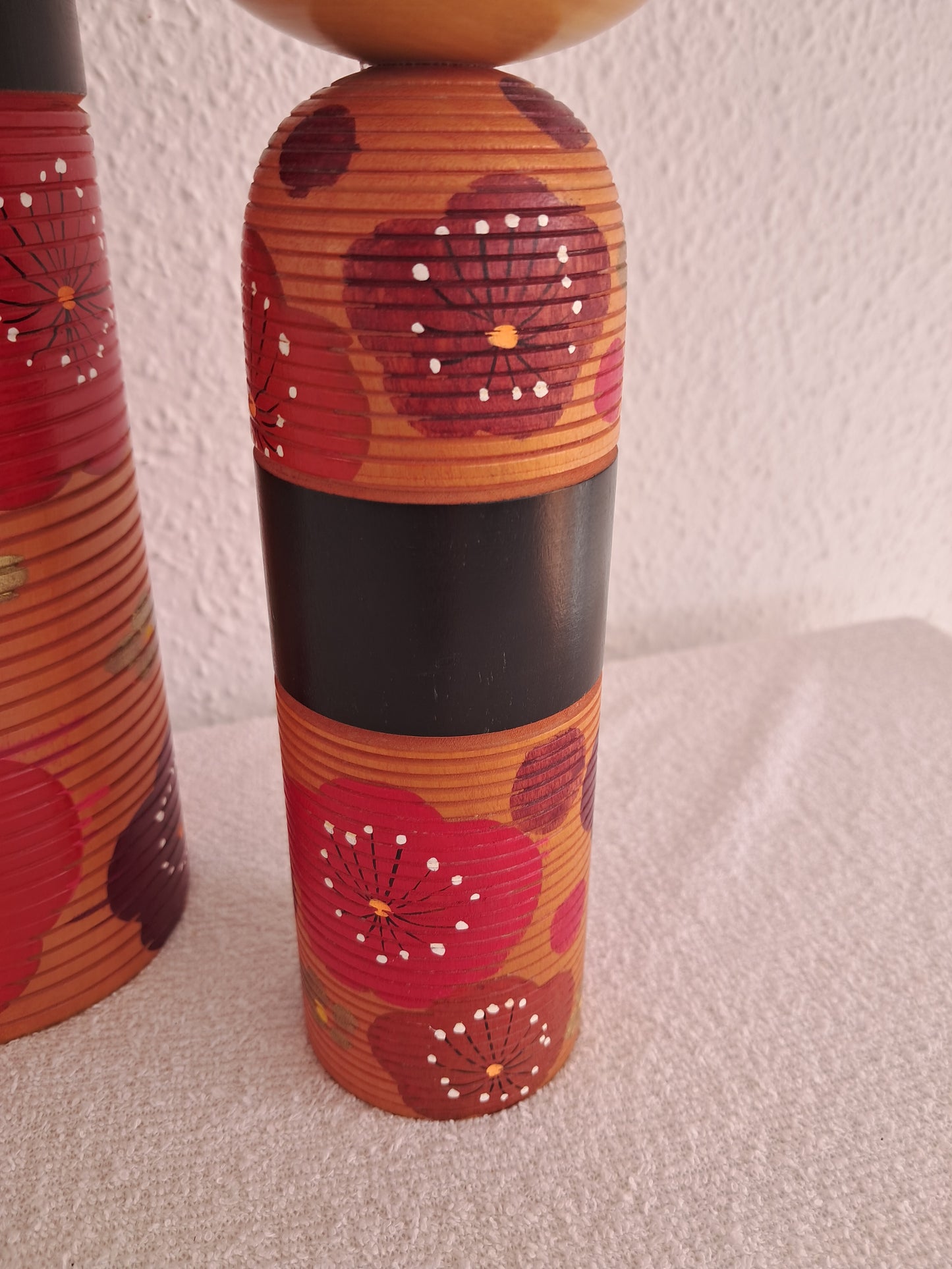 Exclusive Pair of Vintage Creative Kokeshi By Takahashi Akinori (1957 - )