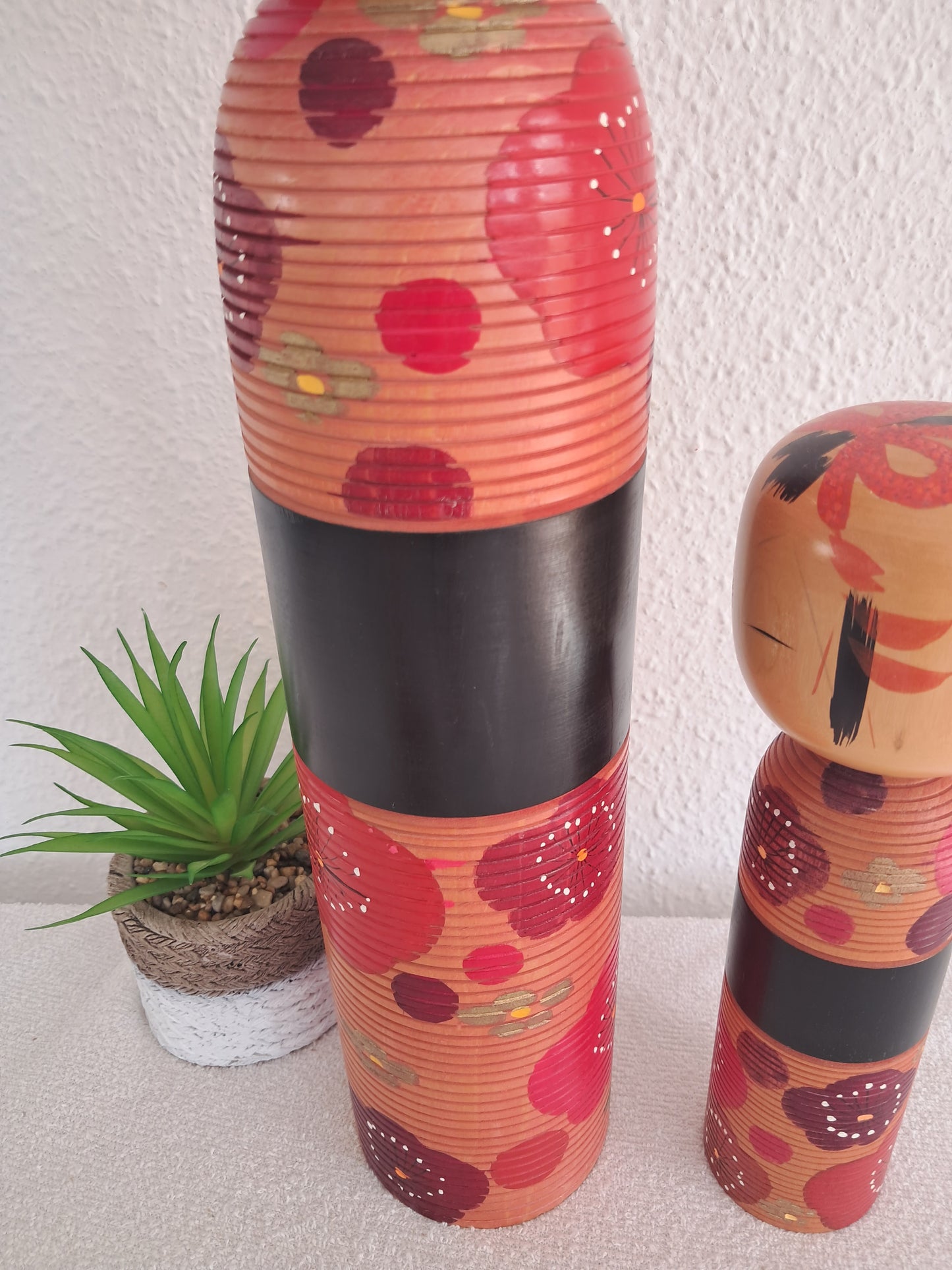 Exclusive Pair of Vintage Creative Kokeshi By Takahashi Akinori (1957 - )