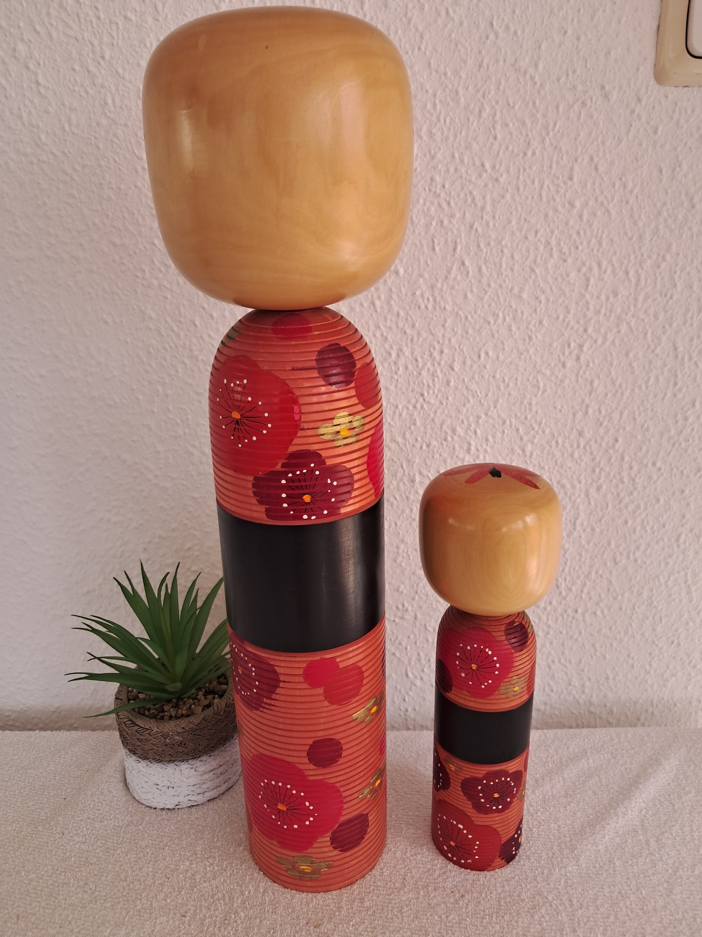 Exclusive Pair of Vintage Creative Kokeshi By Takahashi Akinori (1957 - )