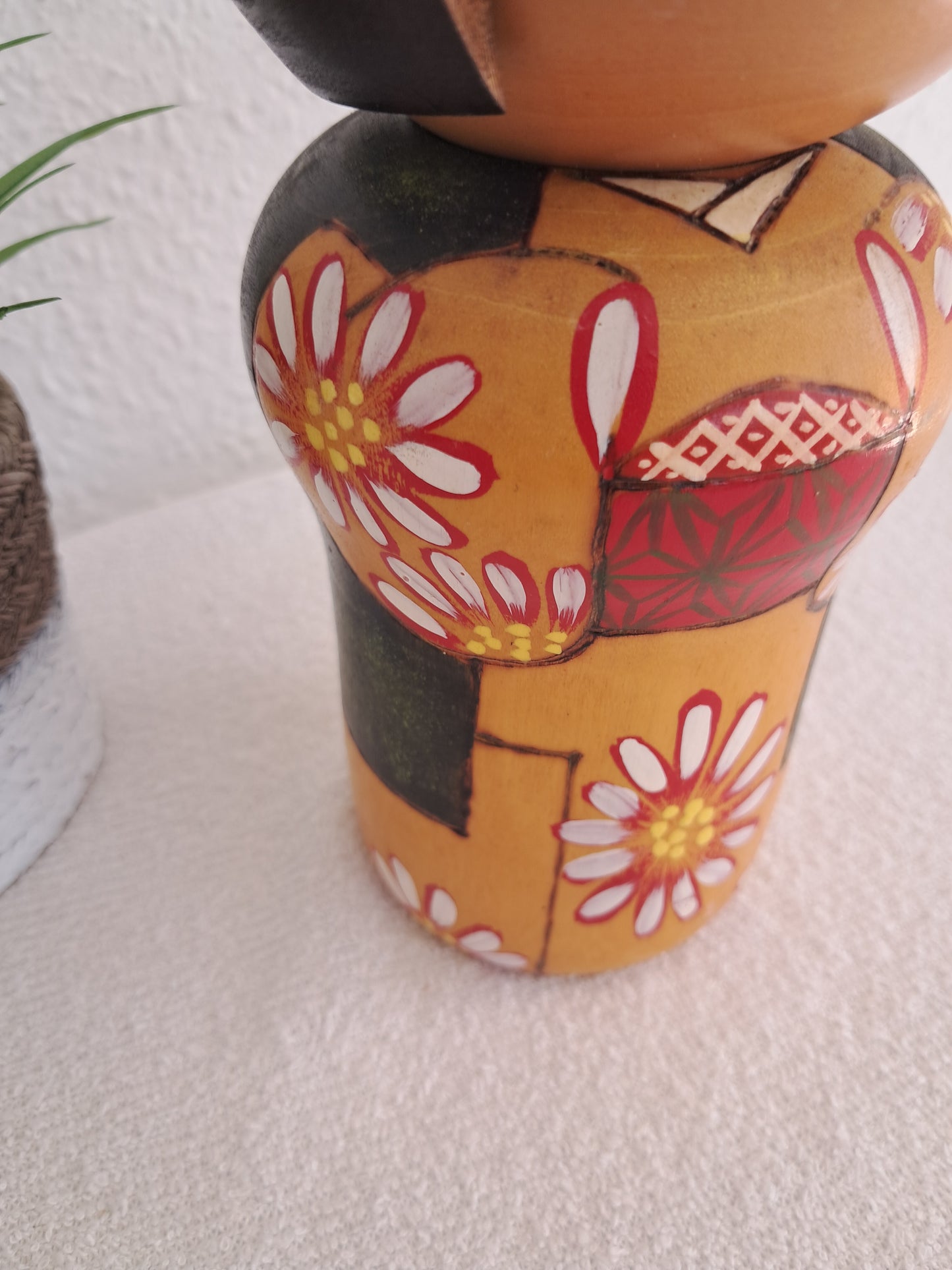 Rare kokeshi by female artisan Chie Tamura