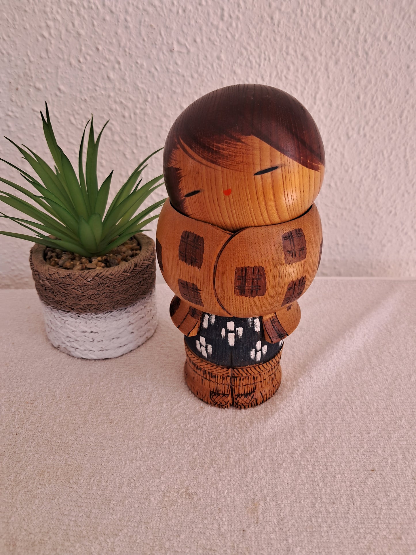 Exclusive Vintage Sosaku Kokeshi by Aoki Ryoka (1931-) 