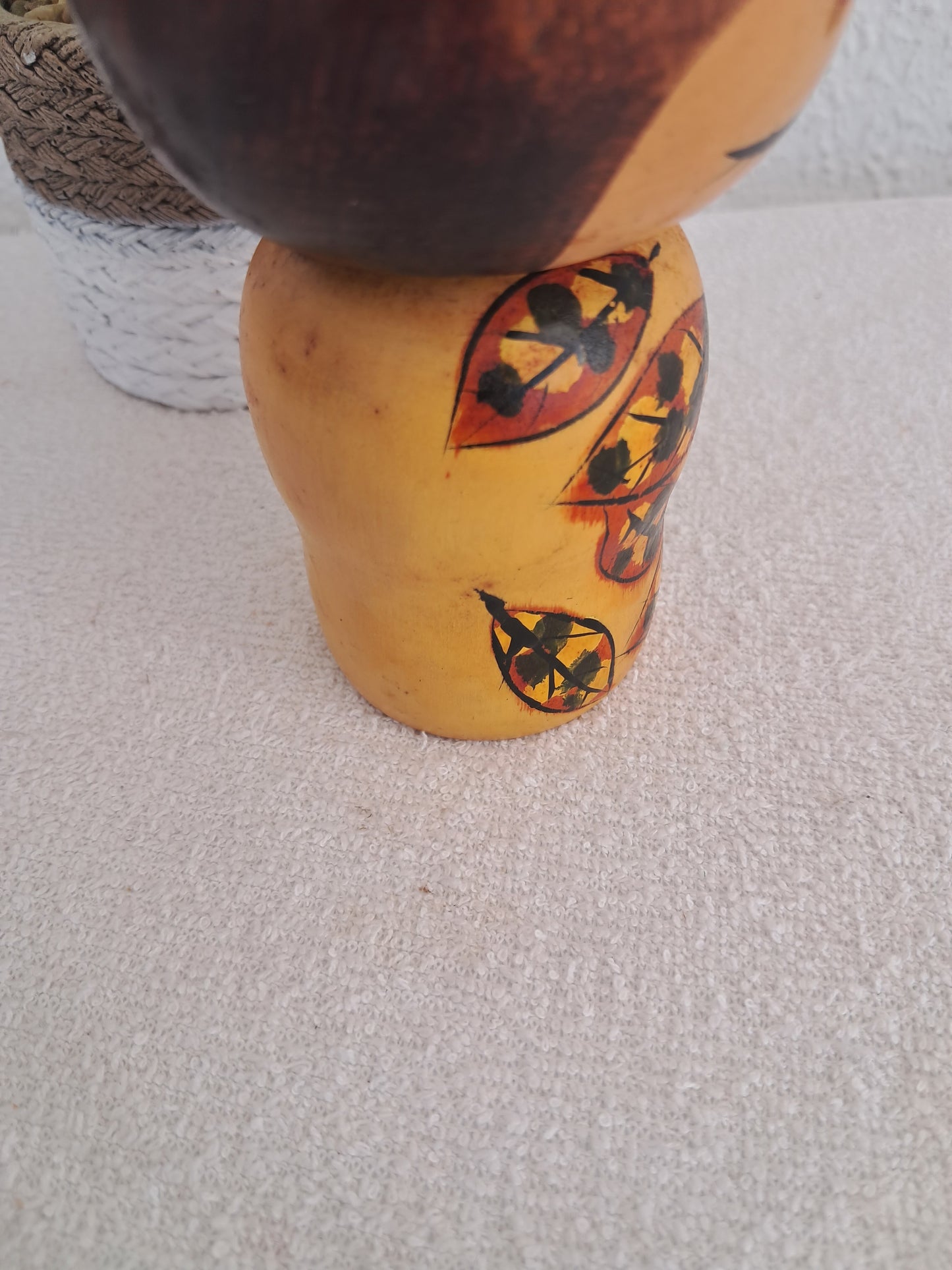 Rare kokeshi by female artisan Chie Tamura