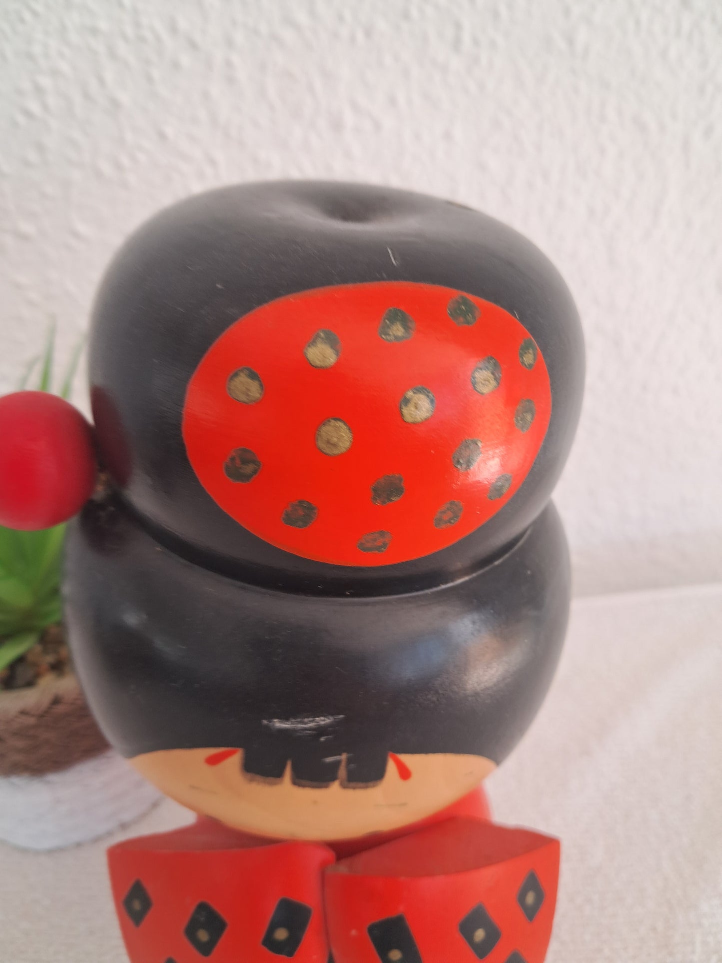 Beautiful chunky vintage sosaku kokeshi made by Sogen