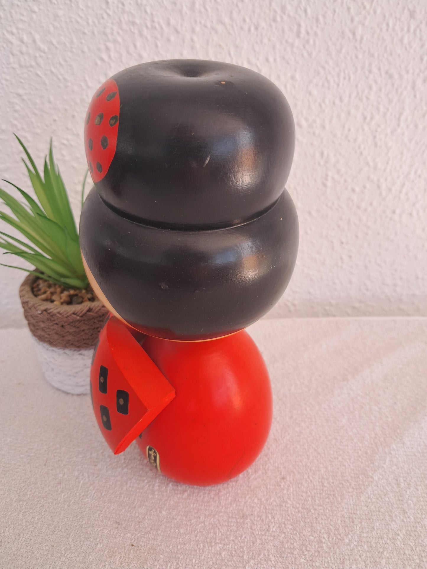 Beautiful chunky vintage sosaku kokeshi made by Sogen