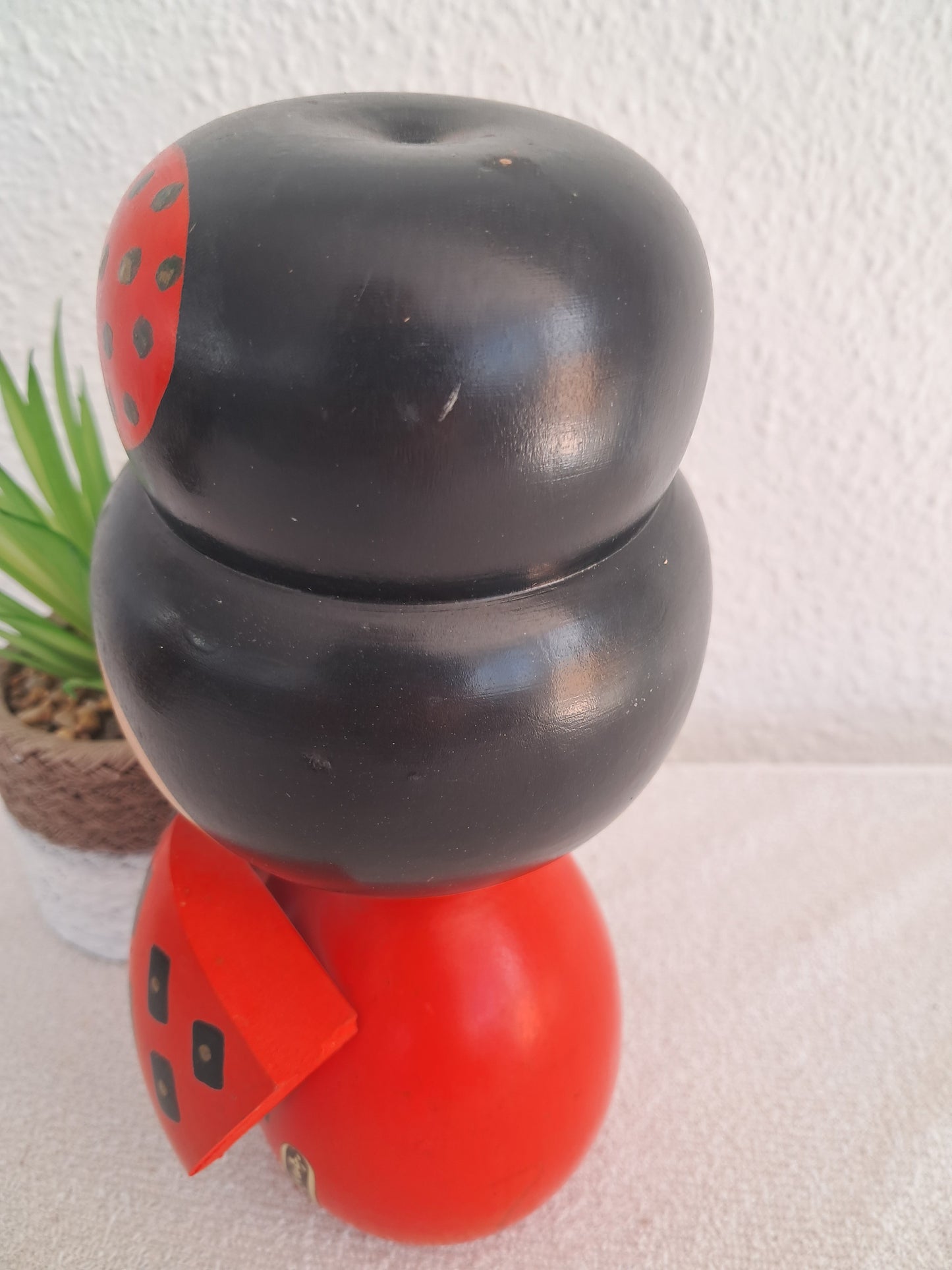 Beautiful chunky vintage sosaku kokeshi made by Sogen