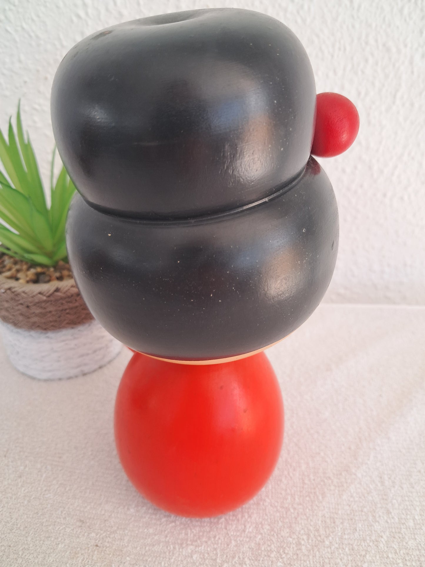 Beautiful chunky vintage sosaku kokeshi made by Sogen