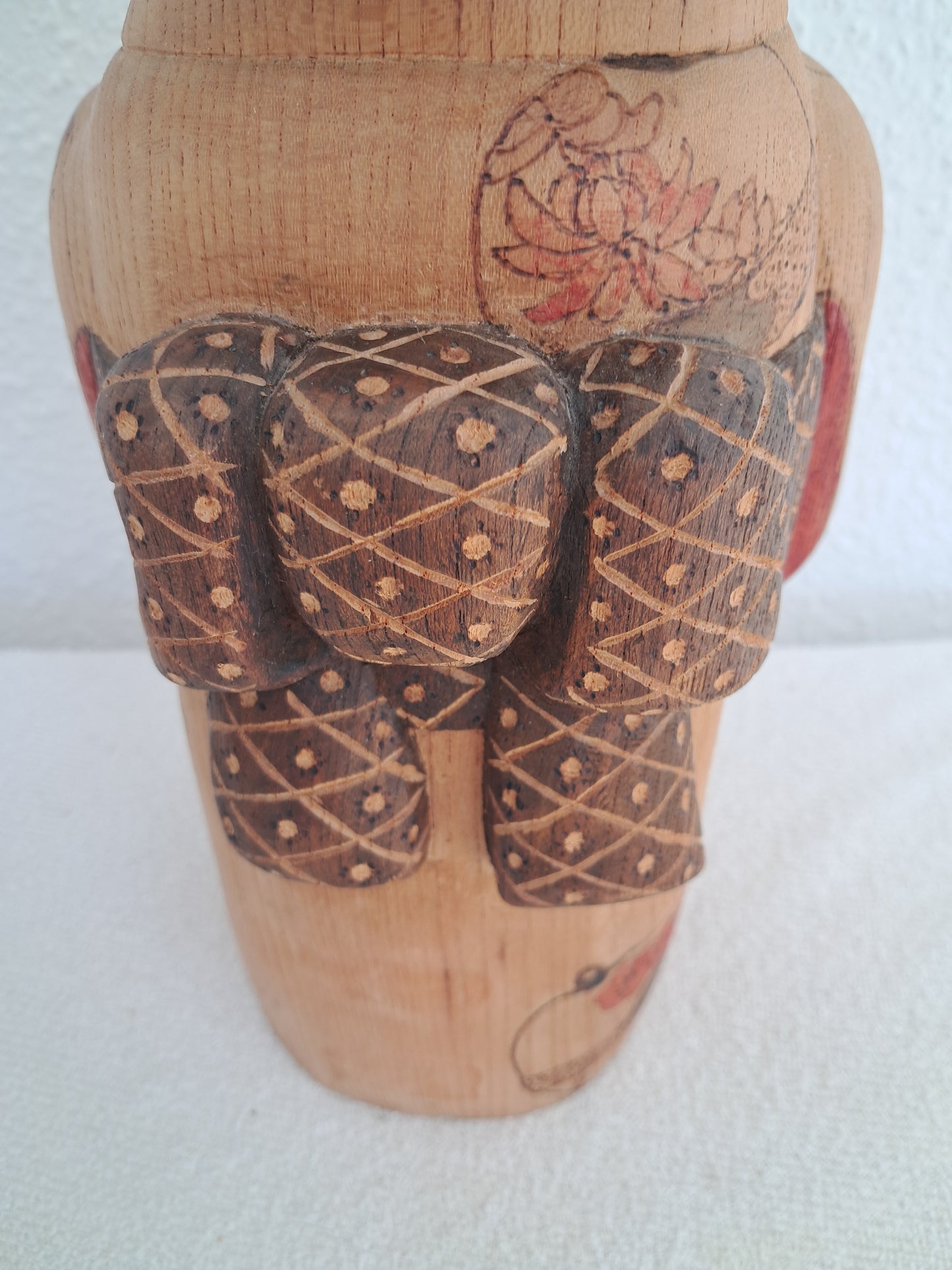 Exclusive large Kokeshi made by Yuko Yamazaki (1956-) Award winning kokeshi!! Museum quality!