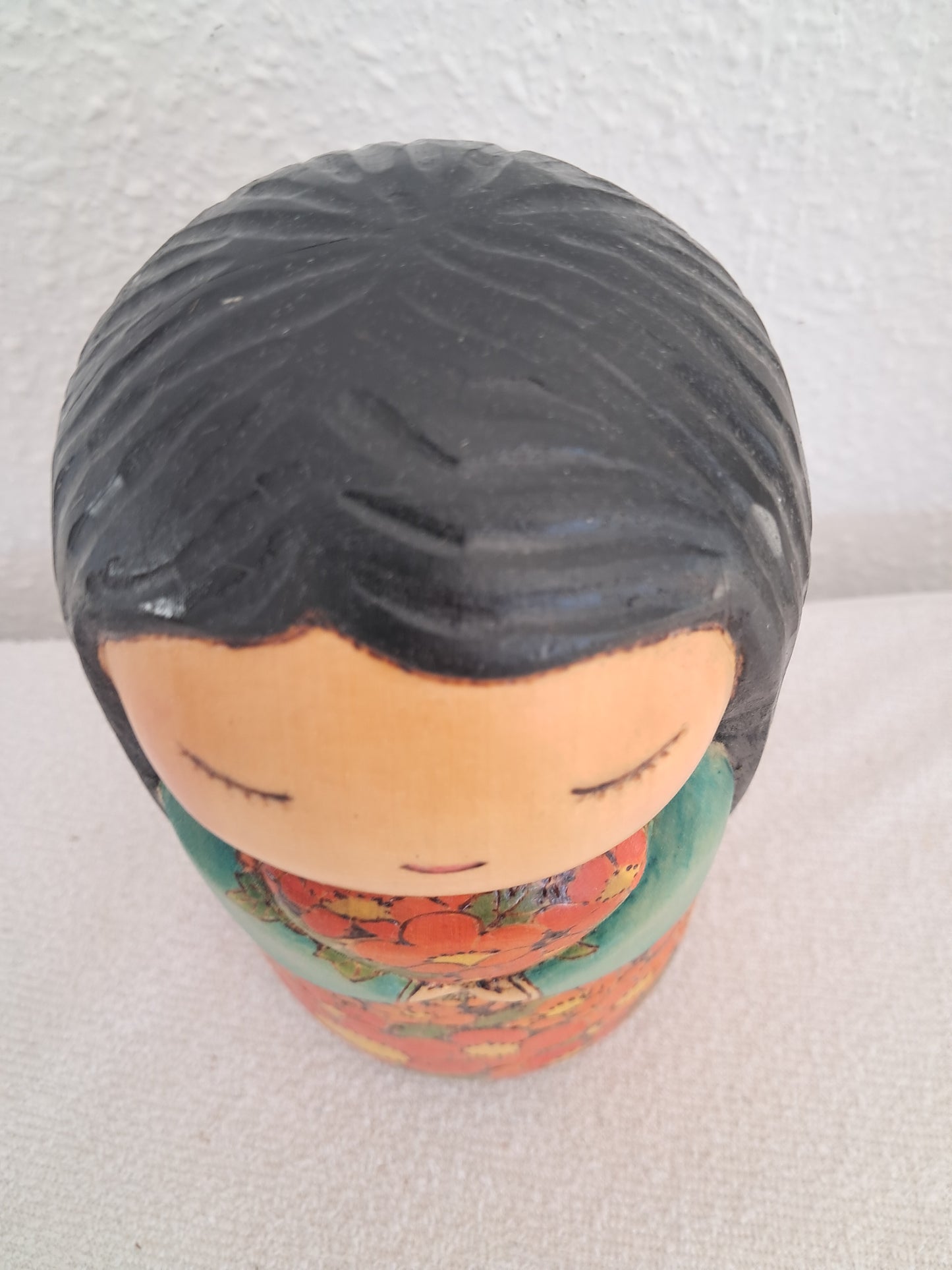 Exclusive Kokeshi made by Yuko Yamazaki (1956-)