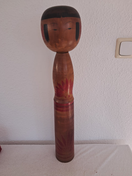 Xxl Yajiro kokeshi with Rattle! 62cm!