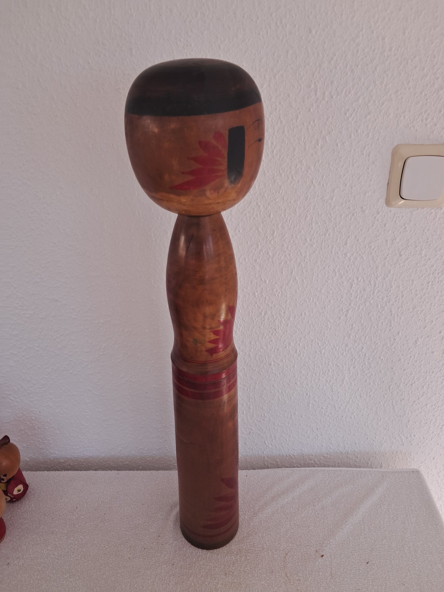 Xxl Yajiro kokeshi with Rattle! 62cm!