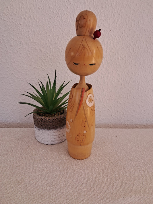 Vintage Creative Kokeshi By Hajime Miyashita (1940-)