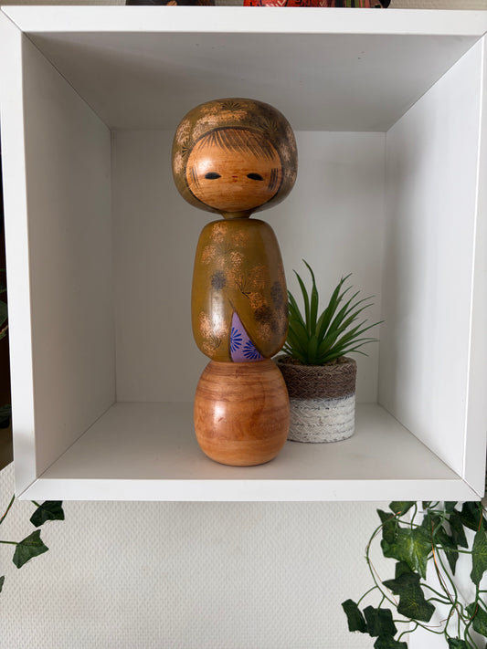 Vintage Sosaku kokeshi by Kato Masami (1925-)