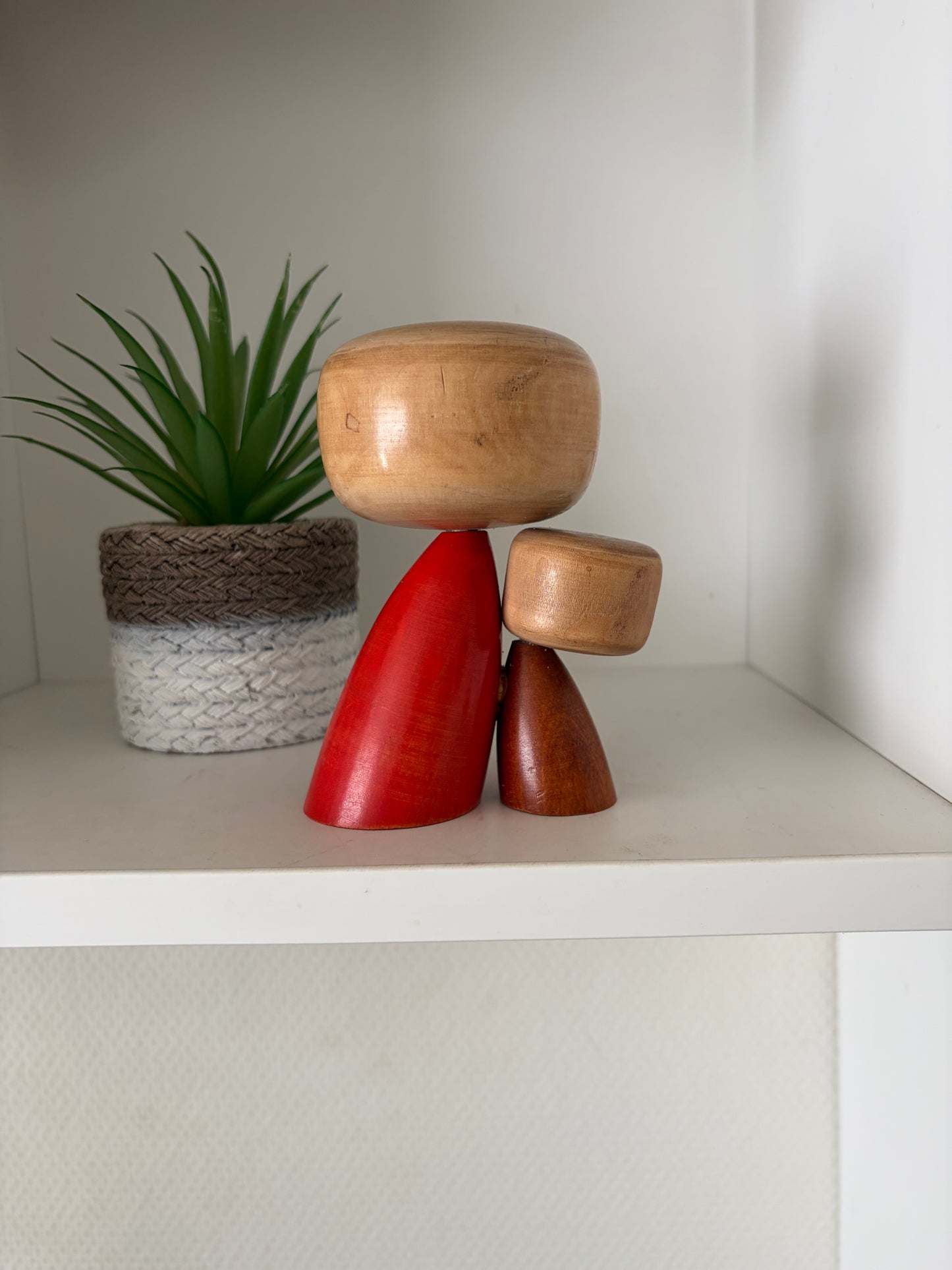 Exclusive Rare Vintage Creative Kokeshi by renowned artisan Ikuyoshi Yokozuka - Mother and child