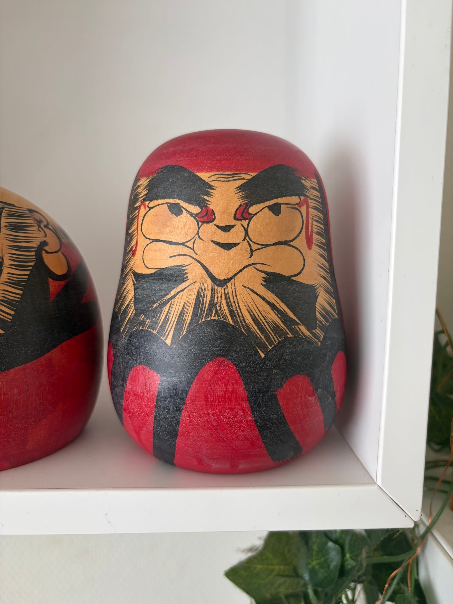 Complete first edition collection of 10 Daruma kokeshi by the Sony Family Club
