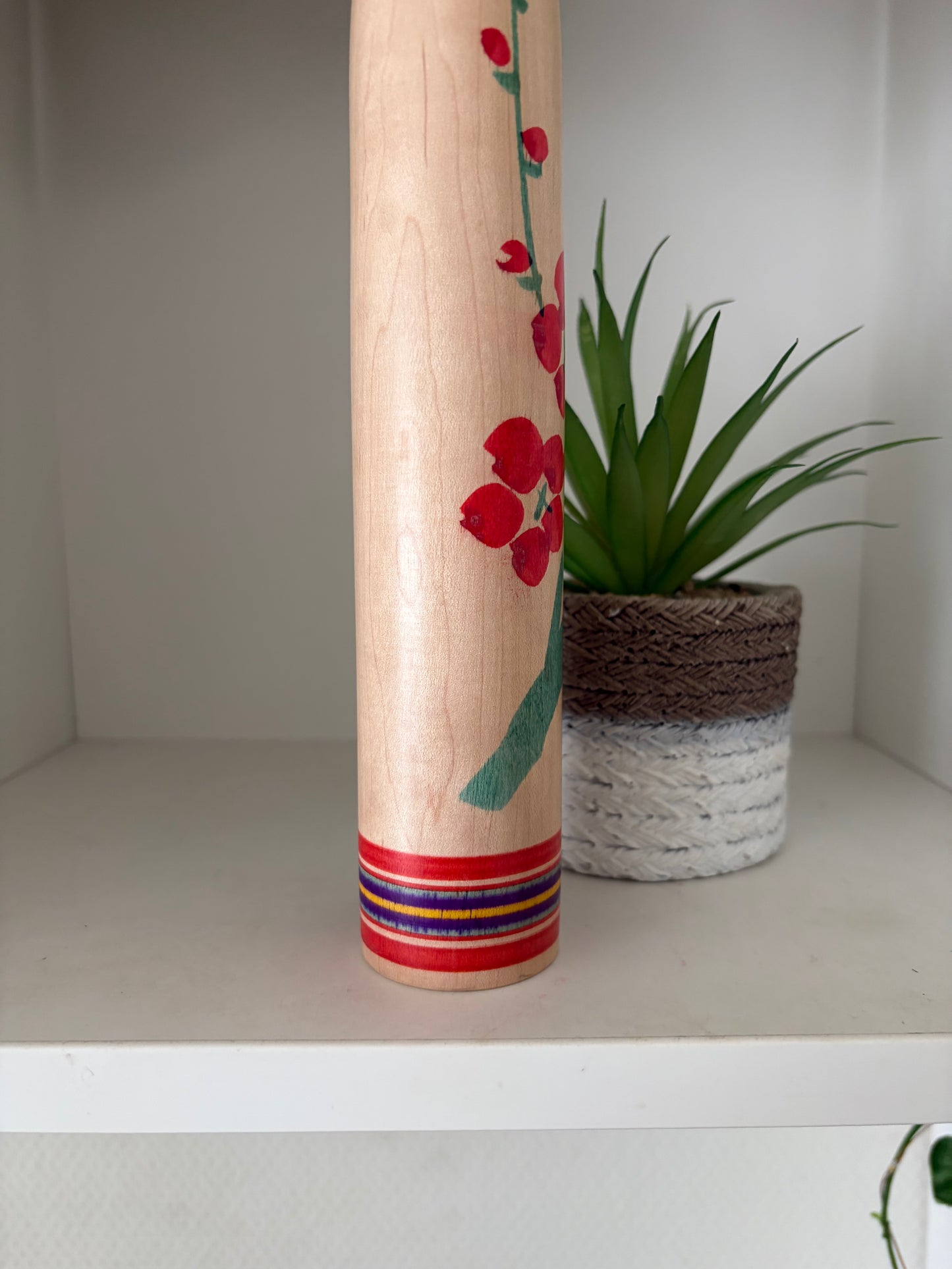 Lovely vintage Togatta kokeshi by Sato Tomio