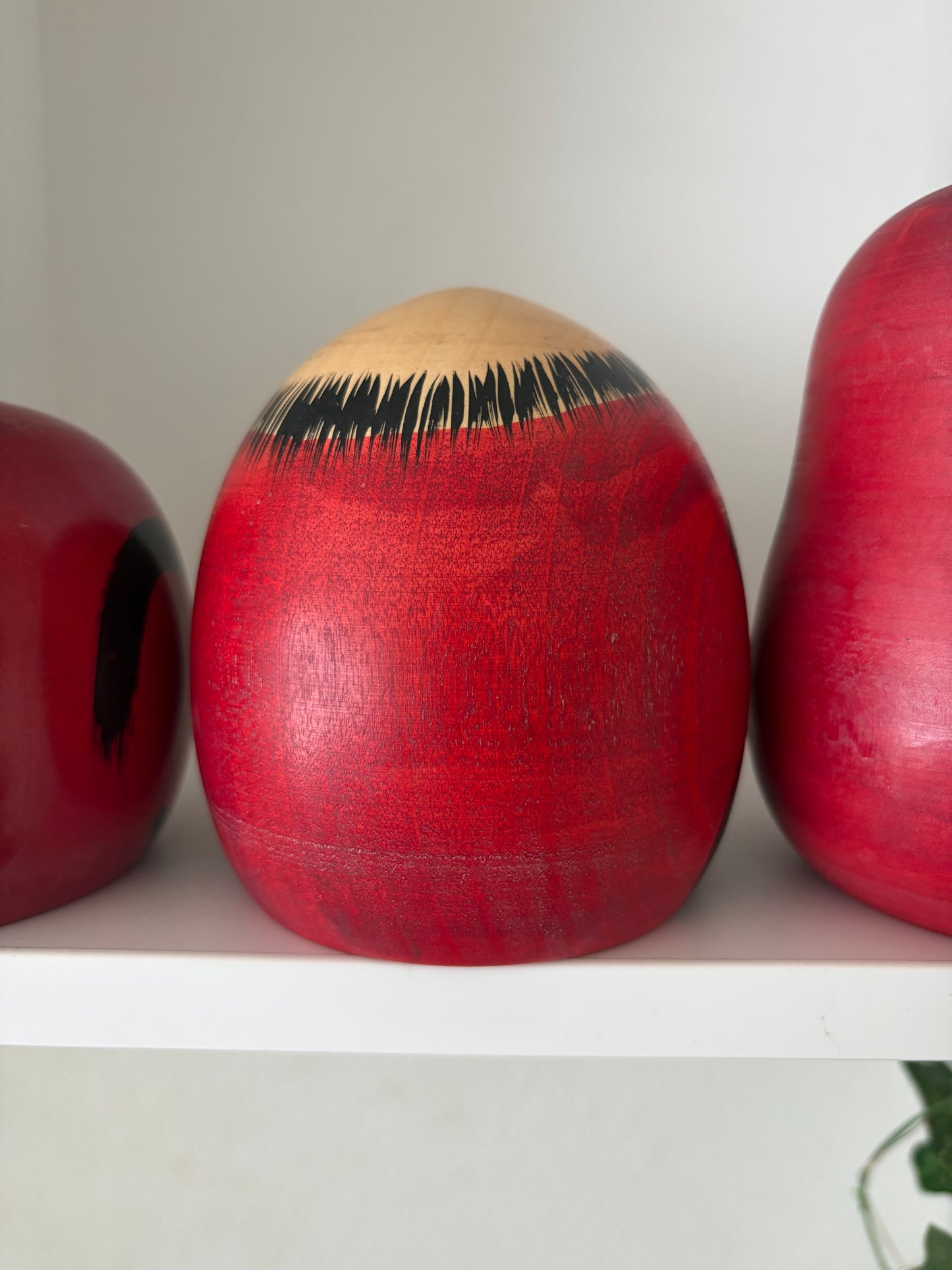 Complete first edition collection of 10 Daruma kokeshi by the Sony Family Club