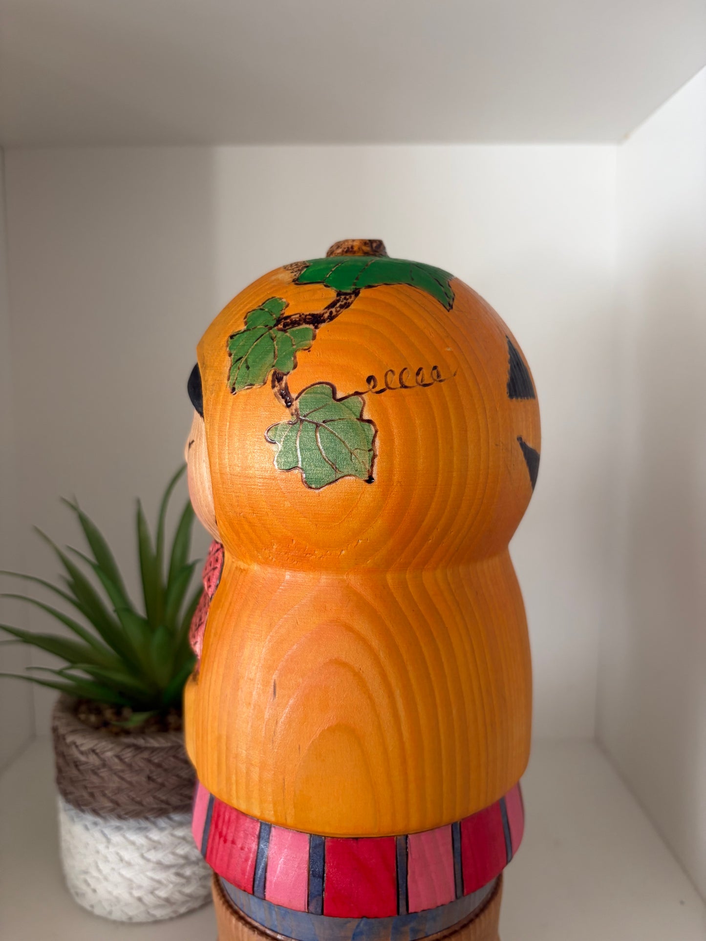 Modern Sosaku kokeshi by Yuko Yamazaki is part of her Halloween Series - With box