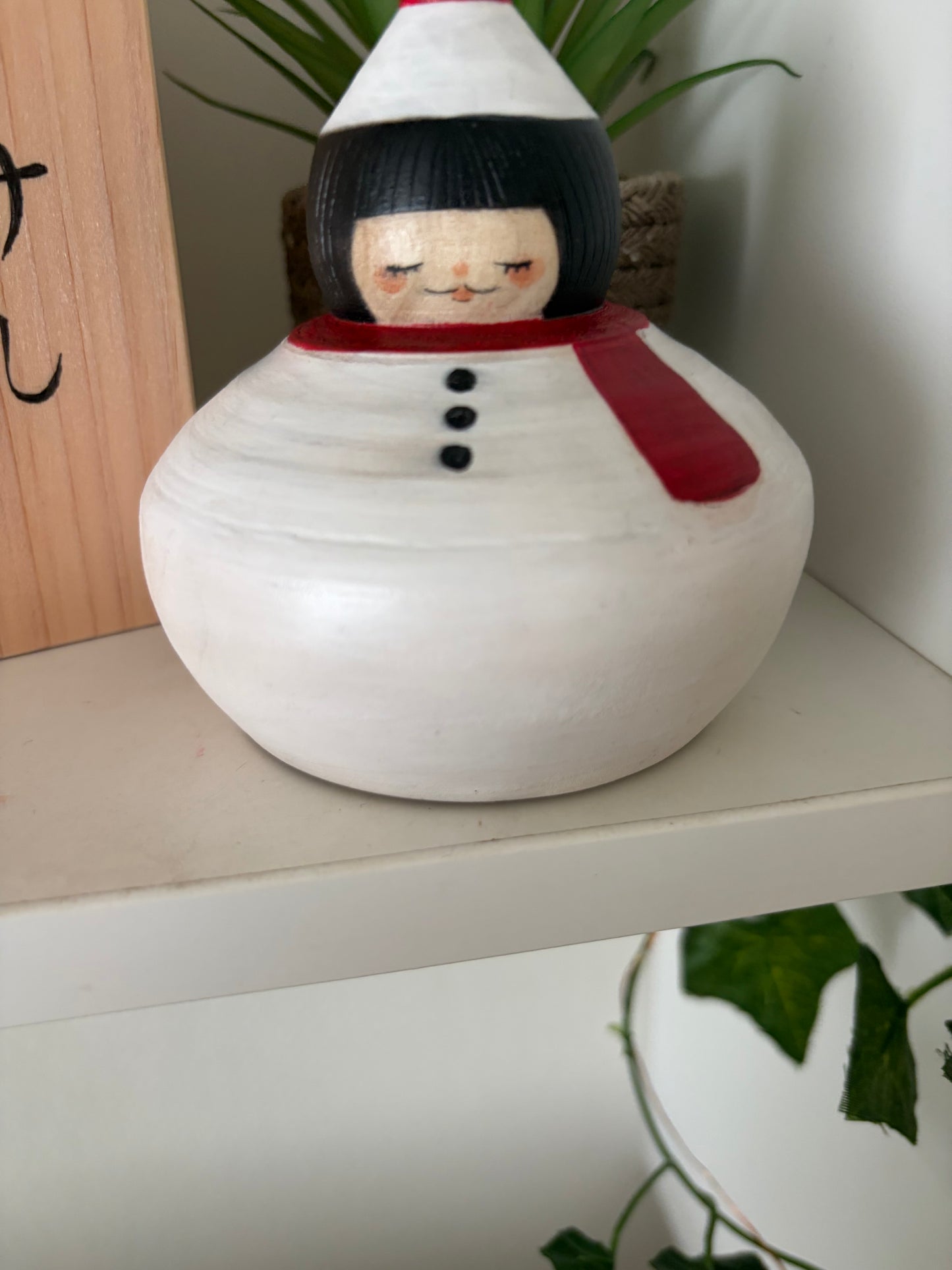 Exclusive One off a kind kokeshi by Nagisa Hirano