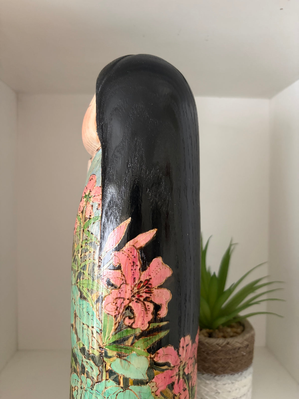 Exclusive one of a kind kokeshi by Yuko Yamazaki