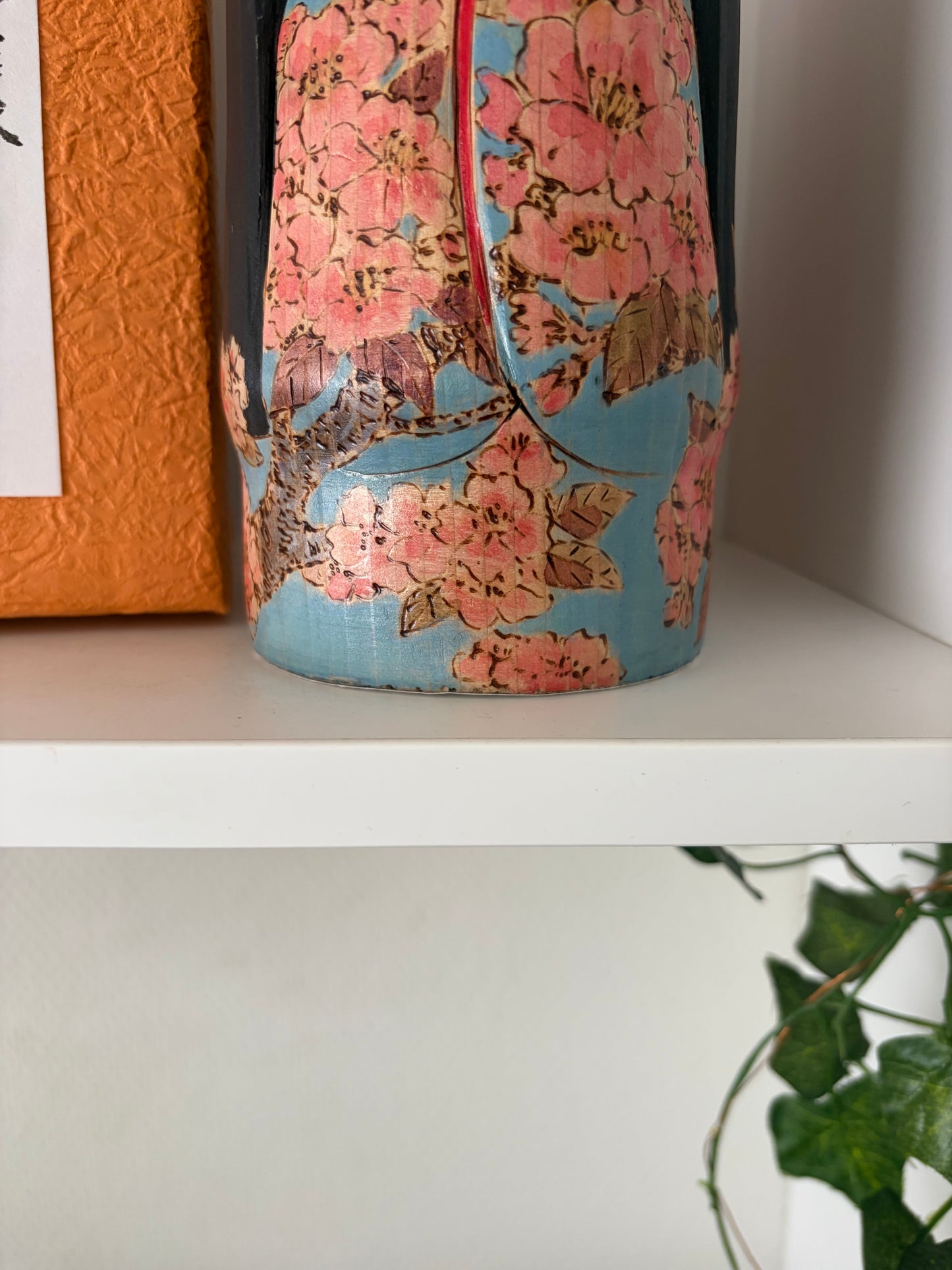 One of a kind kokeshi by Yuko Yamazaki- With box