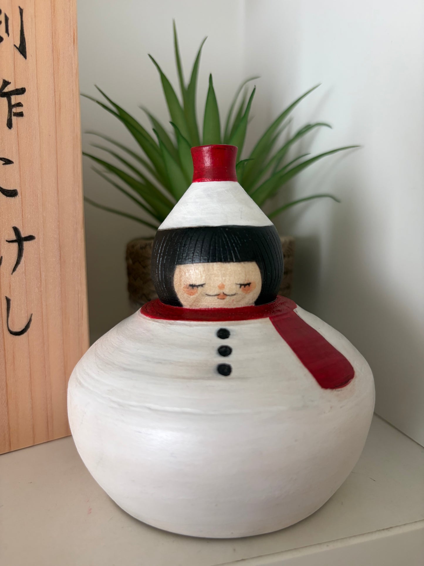 Exclusive One off a kind kokeshi by Nagisa Hirano