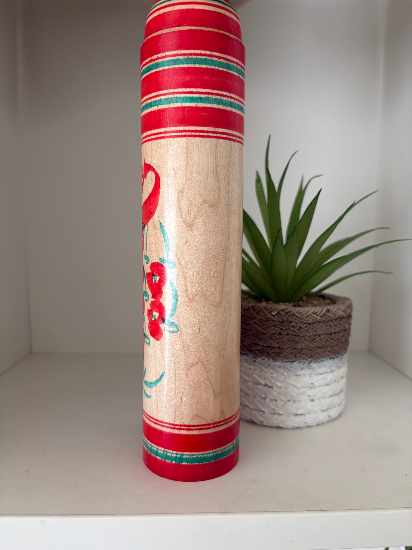 Vintage traditional Yamagata kokeshi by Seijiro Kobayashi (1926-)