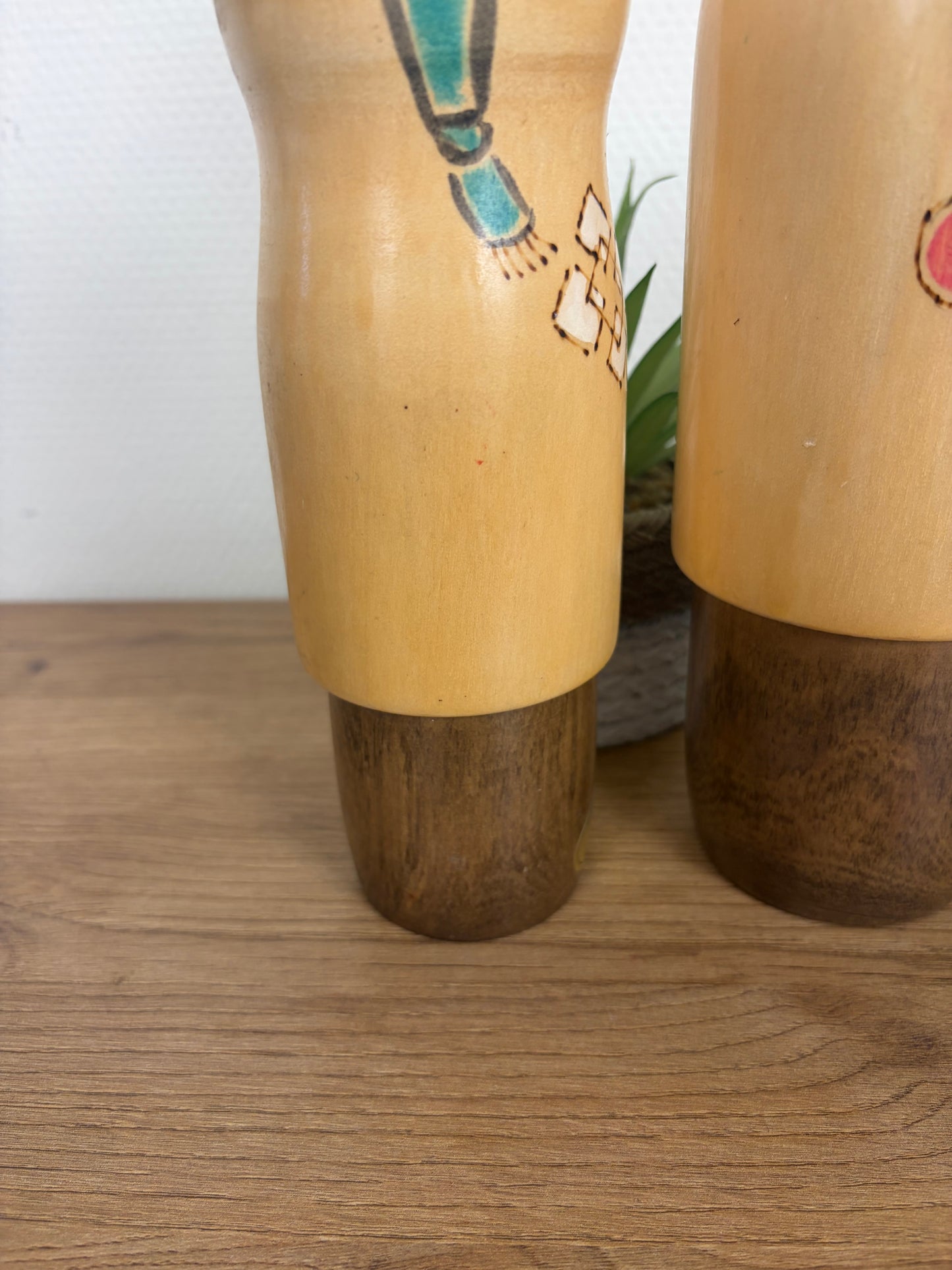 Rare set of Sosaku kokeshi by Kaganuma Masayuki - Mother and child