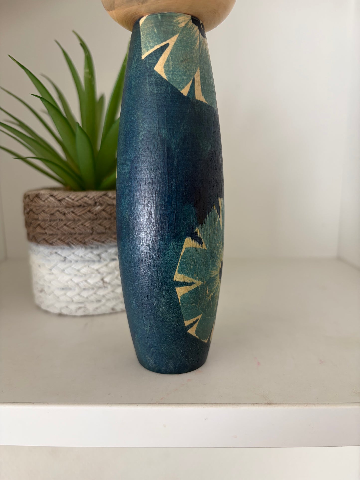 Vintage creative kokeshi by Issetsu Kuribayashi (1924-2011)