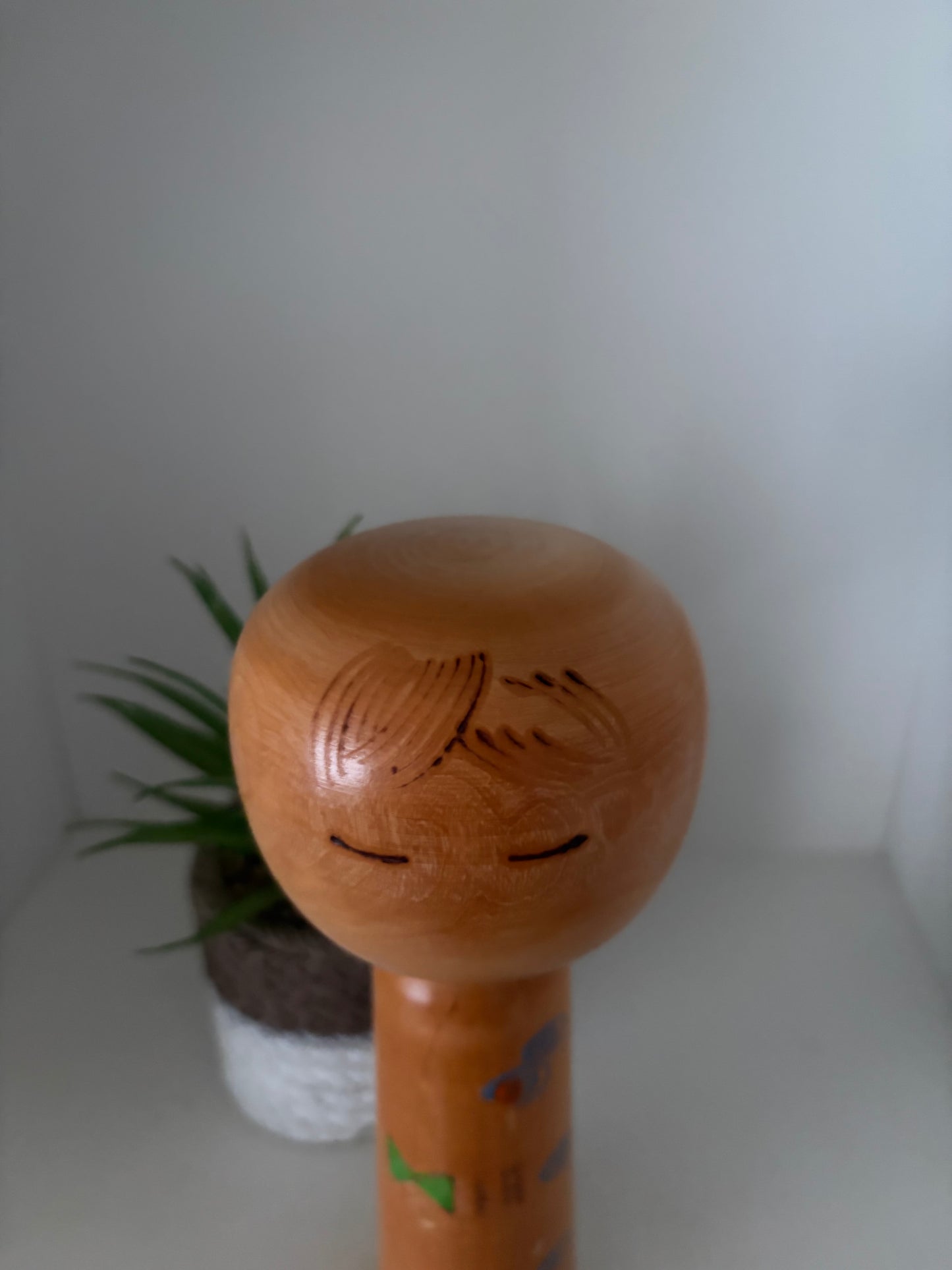 Rare vintage Sosaku kokeshi by Yuji Kawase (1938-)