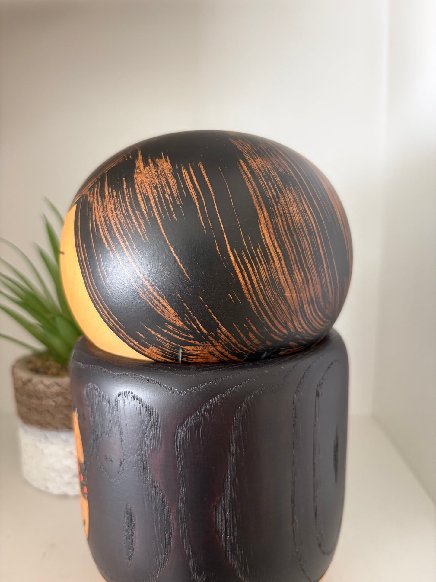 Vintage Gumma kokeshi by Usaburo- With hidden storage