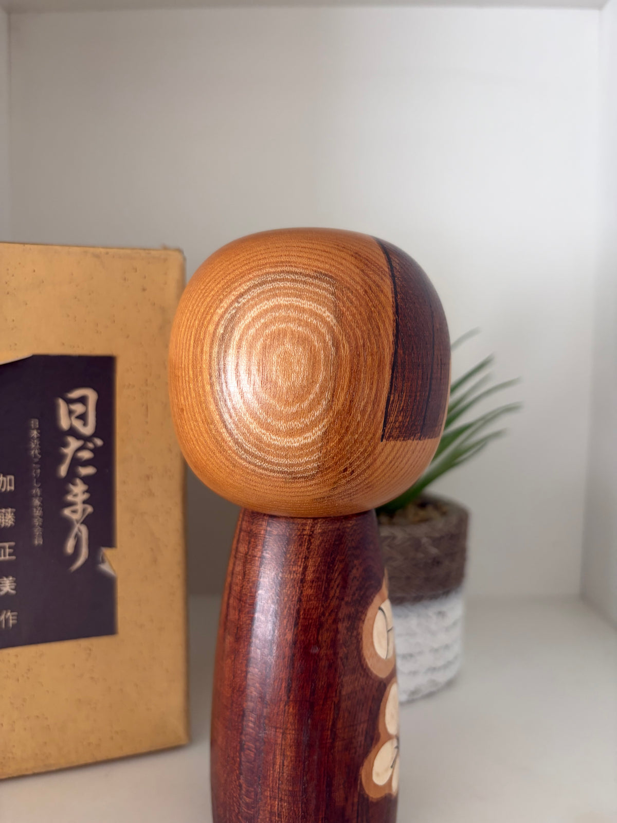 Vintage Sosaku kokeshi by Kato Masami