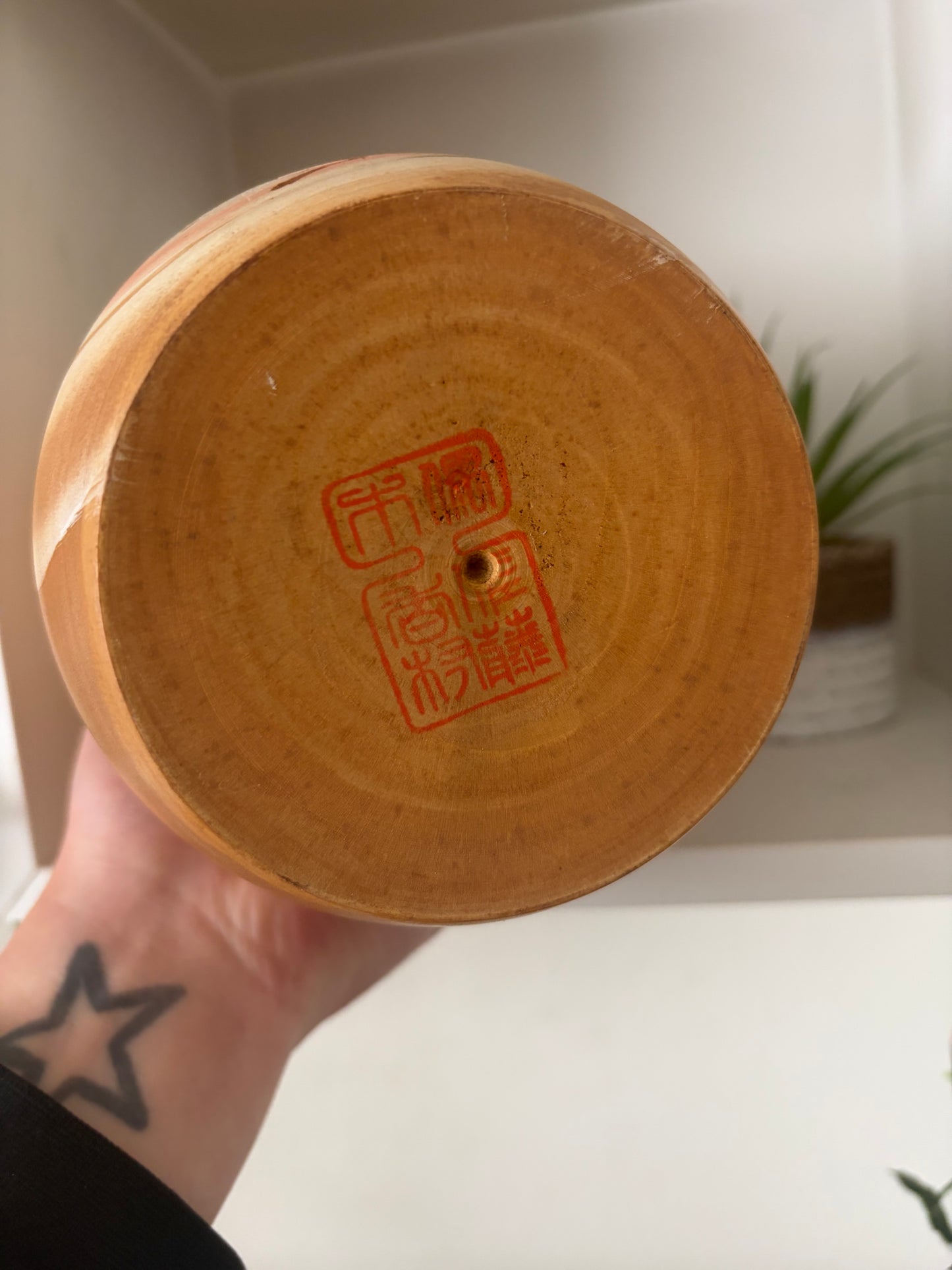 Big chunky vintage Sosaku kokeshi by Sato Kouson