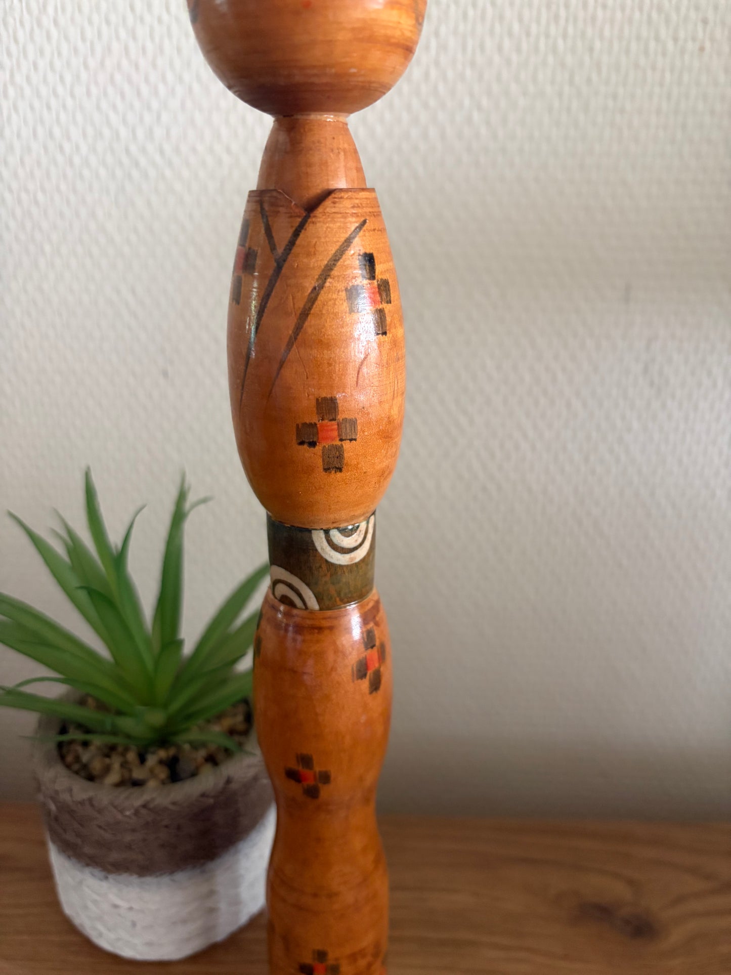 Rare vintage creative kokeshi by Inosuke Kobayashi (1931-)